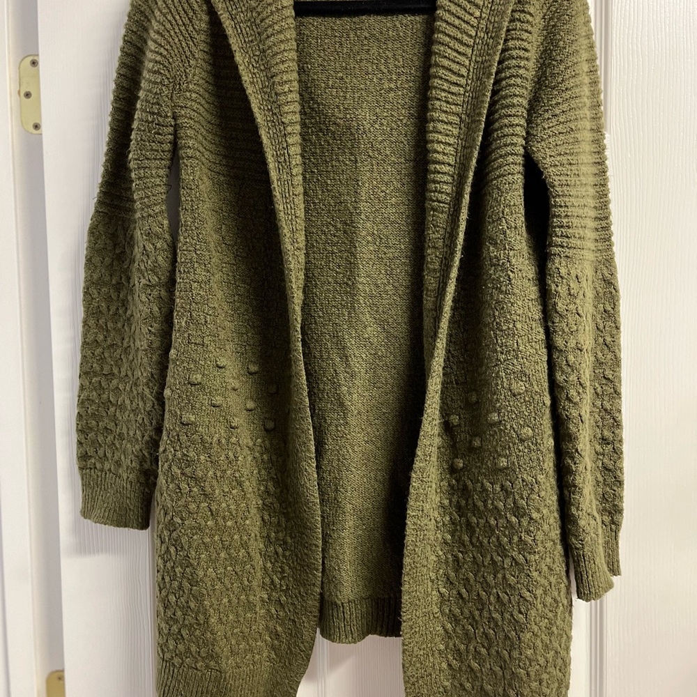 Elegant Olive Women's Cardigan